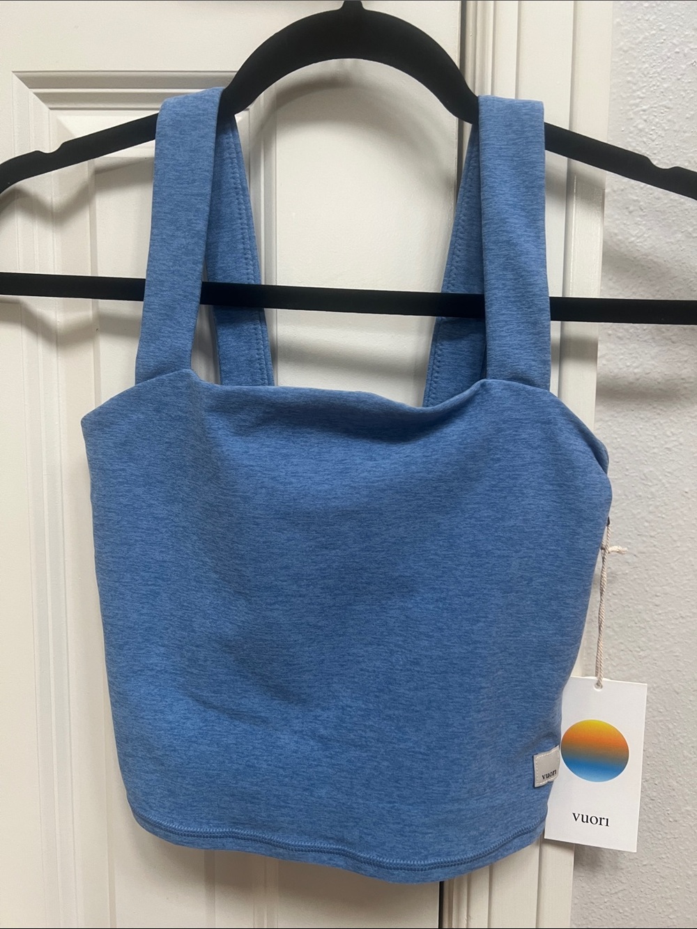 NWT Vuori Elevation Square Neck Tank 
Isle Blue Heather